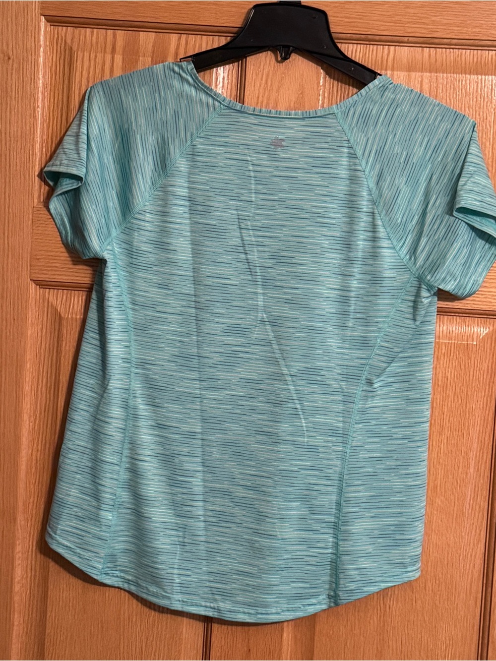 tek gear Aqua Heather V-Neck Short Sleeve Tee - Picture 2 of 4